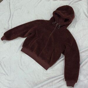 Lululemon Cozy Brownish red Hooded Jacket/sweater - like new
